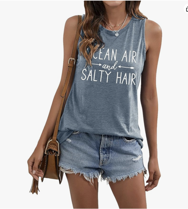 BANGELY Beach Tanks Women Beach Shirts Ocean